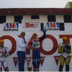 Nicky celebrates an early win. - Photo: Hayden Family Collection