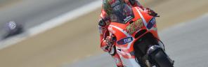Provisional front row for Dovizioso at Laguna Seca, Hayden ninth 
