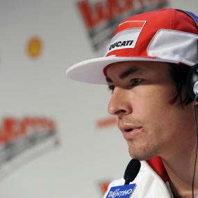 Nicky speaks in the press conference. - Photo: Courtesy Ducati