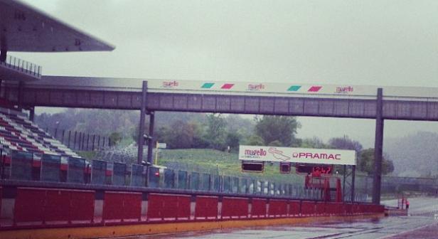 Rain affects Ducati test at Mugello
