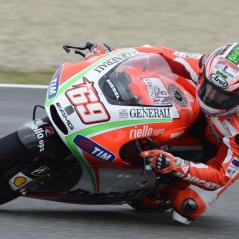 Nicky was fifth-fastest during the damp second free-practice session in Jerez. - Photo: Ducati