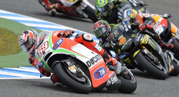 Hayden, Rossi eight and ninth in Spanish Grand Prix