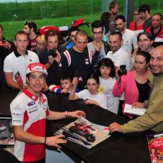 Nicky at the Ducati Factory Store, around the corner from the Ducati factory. - Photo: Ducati