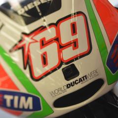 At Silverstone, Nicky's bike is wearing a logo for World Ducati Week - Photo: Ducati