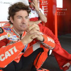 Nicky limbers up on day one at the Sachsenring. - Photo: Ducati
