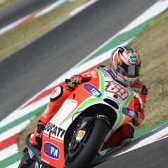 Nicky struggled a bit with grip on corner entry, something he planned to work on for Saturday. - Photo: Ducati