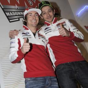 Nicky and Valentino. - Photo: Courtesy Ducati