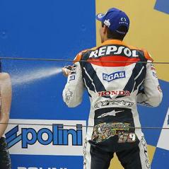Nicky celebrates a runner-up finish at the Chinese Grand Prix. - Photo: Hayden archives
