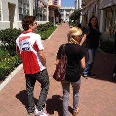 Nicky and Jacqueline check out the Sony Pictures Studio movie lot. - Photo: CJ