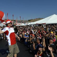 The Ducatisti were happy to see Nicky, whose birthday is on Monday. - Photo: Ducati