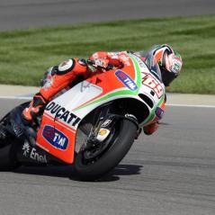 Nicky was third-quickest in the morning session, on a dirty surface. - Photo: Ducati