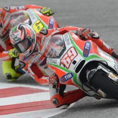 Nicky and teammate Valentino put in some laps together. - Photo: Ducati