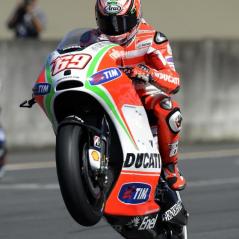 Having fun in Japan, site of Nicky's first MotoGP podium. - Photo: Ducati