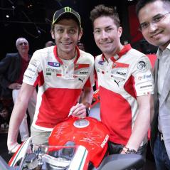 PR events are always made special when riders make an appearance. - Photo: Ducati