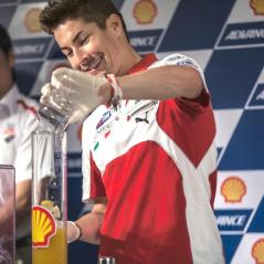At Sepang, Nicky was invited by Shell Advance to participate in a demonstration of how lubricants are created. - Photo: Courtesy Shell