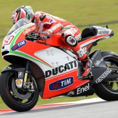 Though it didn't rain in either Friday session, the afternoon stint took place on a wet track. - Photo: Ducati