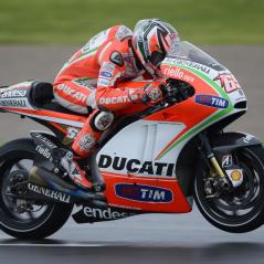 On Tuesday, Nicky turned the fastest wet time of the day. - Photo: Ducati