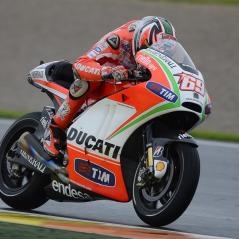 Unfortunately, rain hampered the first day of testing at Valencia. - Photo: Ducati